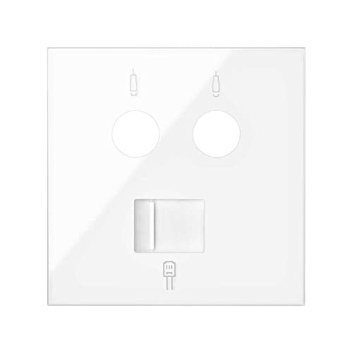 Tapa para toma R-TV+SAT con RJ45 2M en promo sur Amazon