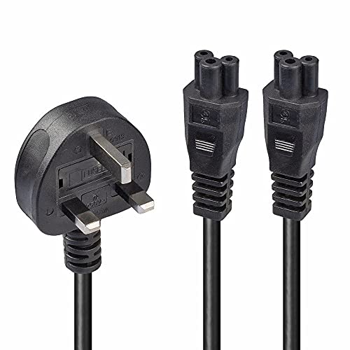 LINDY 2.5 m UK 3 Pin Plug To IEC 2 x C5 Splitter Extension... - High-Tech & Électronique Amazon Royaume-Uni à 4.98€