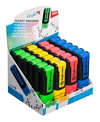 Läufer Blister Card Pocket Eraser Rot/grün/Blau/Gelb - Auto & Moto Amazon Royaume-Uni à 4.31€