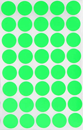 Aufkleber Neon Grün 19 mm runde Sticker – 1,9 cm... - Fournitures Bureau Amazon Allemagne à 8.50€
