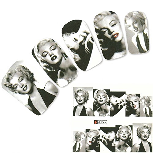JUSTFOX - Adesivi per nail art Marilyn Monroe - Bon plan à 1.49€