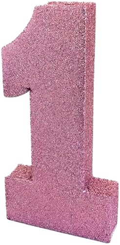Décoration de table en forme de chiffre 1 à paillettes rose... - Maison & Cuisine Amazon France à 3.09€