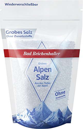 Bad Reichenhaller Grobes Alpensalz, 500 g - Épicerie Amazon Allemagne à 2.19€