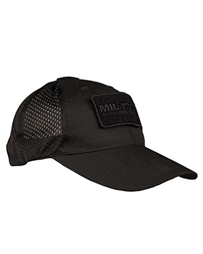 Miltec Casquette Base-Ball Filet Noir OneSize - Sports & Fitness Amazon France à 12.42€