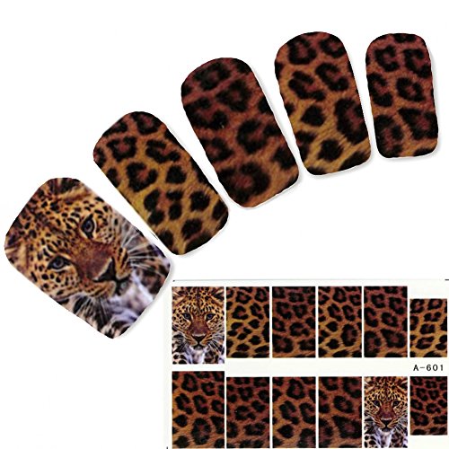 JUSTFOX - Tattoo Nail Tiger Tigermuster Nagel Sticker - Bricolage & Outils Amazon Allemagne à 1.49€