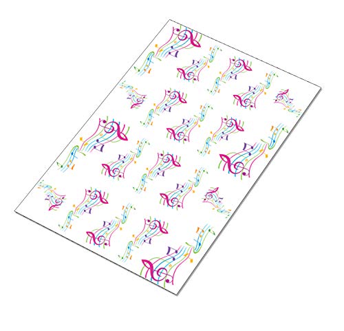 "AWS set Water decals Pentagramma musicale stickers unghie... - High-Tech & Électronique Amazon Italie à 2.45€