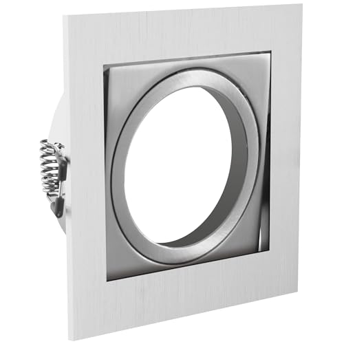 GTV Einbaustrahler VILA Inox quadratisch schwenkbar IP20... - Maison & Cuisine en promo à 3.68€