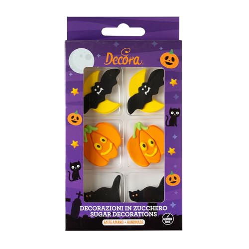 Decora Decorazioni di Zucchero Halloween - Confezione da 6 - Épicerie Amazon Italie à 3.76€