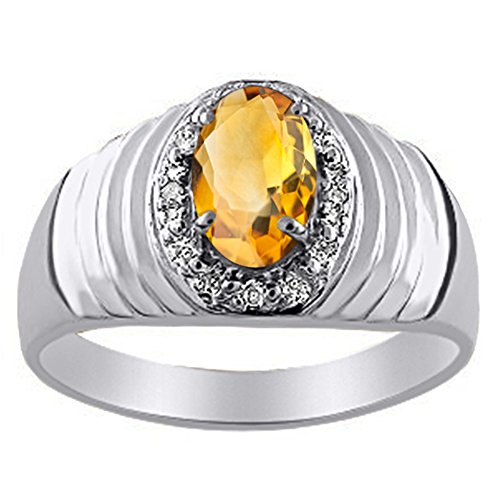 Anillo de plata de ley chapado en oro amarillo con diamante... - Bijoux & Montres Amazon Espagne à 84.49€
