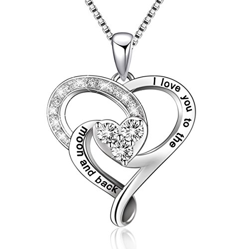 ABBGIABBW Sterling Silber I Love You to The Moon and Back... - Bijoux & Montres en promo à 9.99€