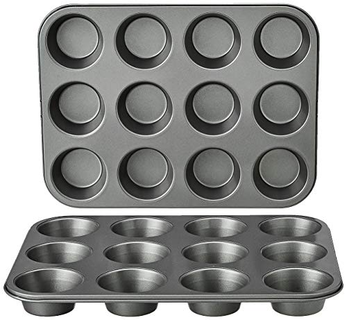 Amazon Basics Rund Backblech für Muffins, antihaftbeschichte... - Maison & Cuisine Amazon Allemagne à 11.54€