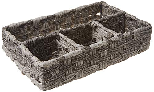Whitmor Split Rattique 4 Section Tray-Gray Wash, PE/Metal... - Maison & Cuisine Amazon Royaume-Uni à 8.06€