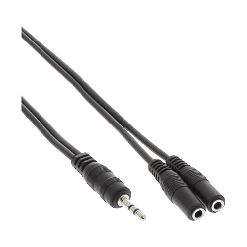 InLine 24082 Cavo Audio Sdoppiatore Y, Nero - Bon plan à 3.90€
