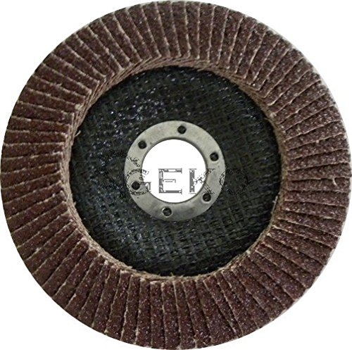 Geko Lot de 12 disques à lamelles en oxyde d'aluminium 125... - Bricolage & Outils en promo à 1.76€