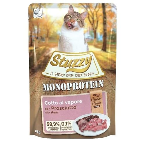 STUZZY Stuzzycat Gf Mono Prosciutto GR. 85 Cibo Umido Per... - Animalerie en promo à 4.05€