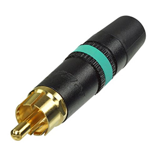 Rean NYS373-5 Phono RCA Connector. Male Jack Plug. Green... - High-Tech & Électronique Amazon Royaume-Uni à 1.97€