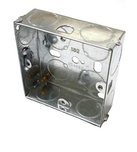Single 1 Gang 25mm Metal Pattress Electrical Wall Back Box... - Maison & Cuisine Amazon Royaume-Uni à 0.99€