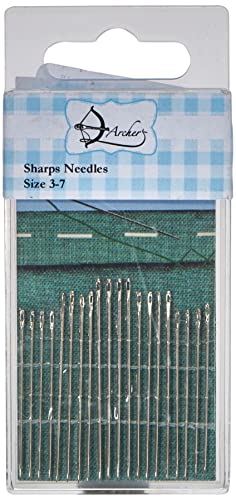 Archer AR1022 Sharps Hand Sewing Needles Size 3-7, Metal... - Loisirs Créatifs Amazon Royaume-Uni à 3.98€