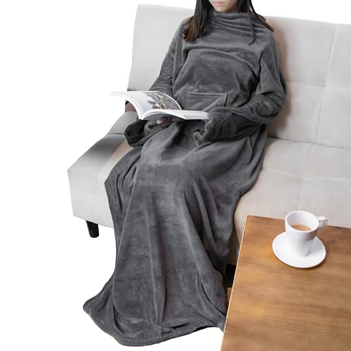 PAVILIA Premium Fleecedecke mit Ärmeln von Warm, gemütlich... - Maison & Cuisine Amazon Allemagne à 19.78€