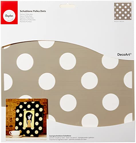 Rayher Plantilla Polka Dots, Varios, Gris, 3.3 x 3.1 x 0.02... - Jardin & Extérieur en promo à 10.13€