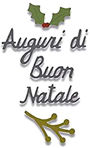 Sizzix Thinlits Die Set 662156, Auguri di BUON Natale... - Maison & Cuisine en promo à 1.26€