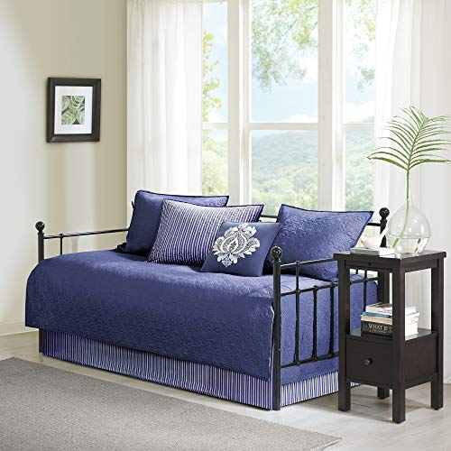 Madison Park Quebec Tagesbett-Set, 6-teilig, Marineblau - Maison & Cuisine Amazon Allemagne à 53.40€