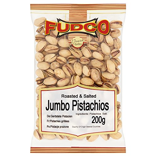 Fudco Roasted and Salted Jumbo Pistachios, 200g - Épicerie Amazon Royaume-Uni à 3.25€