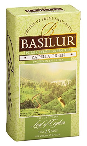 BASILUR Leaf of Ceylon Radella Grüner Tee 25x1,5g - Épicerie Amazon Allemagne à 3.50€