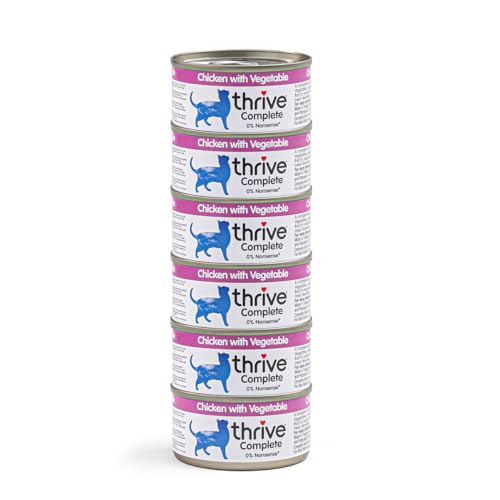 Thrive Wet Cat Food Chicken with Vegetables Complete Food... - Animalerie Amazon Royaume-Uni à 6.69€