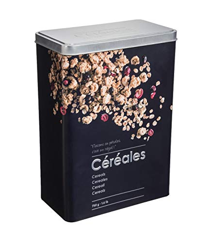 5five - boîte à céréales 750g métal black edition noir en promo à 6,99€ (-53%) sur Amazon FR