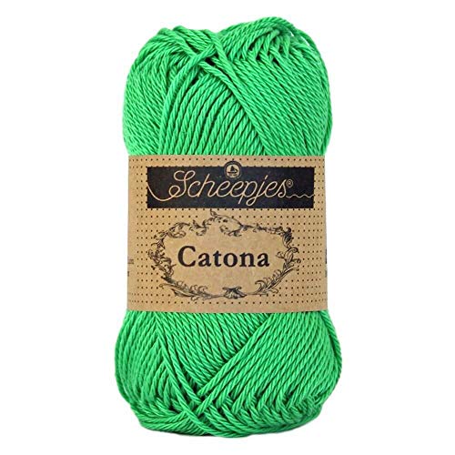 Scheepjes - Scheepjes Catona 389 Apple Green Yarn - 1x25g - Animalerie Amazon Royaume-Uni à 1.28€