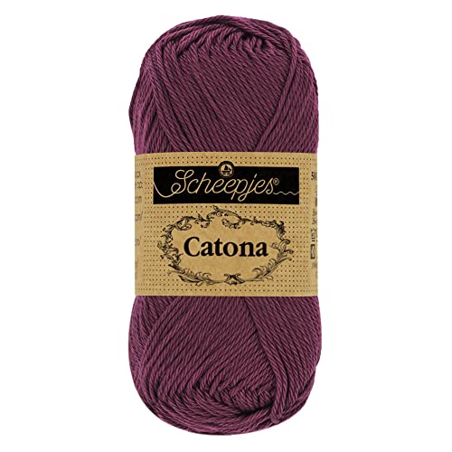 Scheepjes - Scheepjes Catona 394 Shadow Purple Yarn - 1x25g - Animalerie Amazon Royaume-Uni à 1.27€