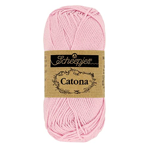 Scheepjes - Scheepjes Catona 246 ICY Pink Yarn - 1x25g - Animalerie Amazon Royaume-Uni à 1.27€