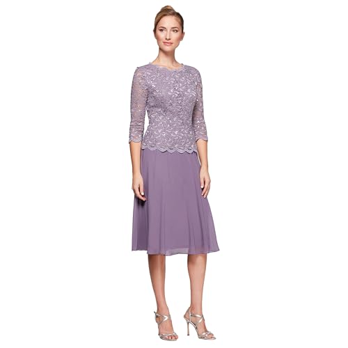 Alex Evenings Abito da Donna con Corpetto Ricamato Lungo tè... - Animalerie Amazon Italie à 27.62€