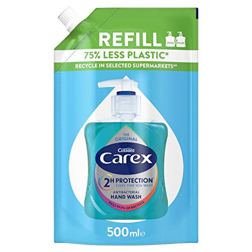 Carex Hand Wash Refill, Original, 500ml - Auto & Moto Amazon Royaume-Uni à 1.90€