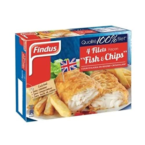Findus 4 Filets de Colin d'Alaska Façon Fish/Chips 400 g en promo à 5,75€ (-89%) sur Amazon FR