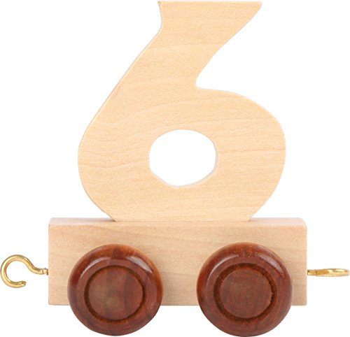 Small Foot 10558 Trenino con Il Numero 6" in Legno Naturale - Bon plan à 1.49€