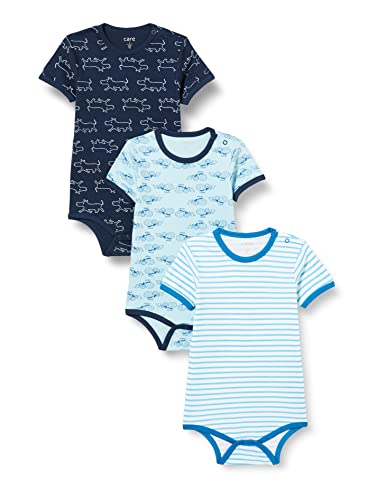 Care Baby Body Kurzarm, 3er Pack Blue (769), 74 - Bébé & Puériculture en promo à 3.76€