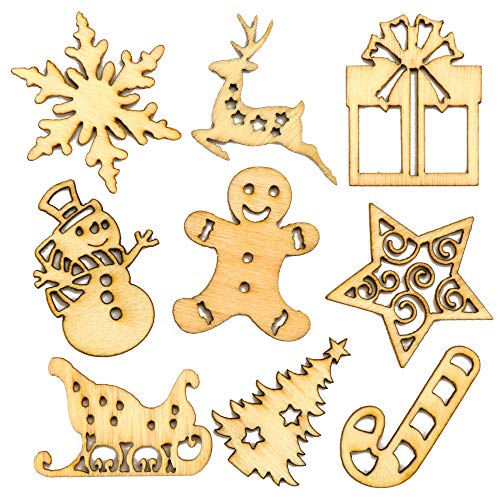 Baker Ross AV678 Mini-Holzformen für Weihnachtskartengestalt... - Maison & Cuisine en promo à 3.61€