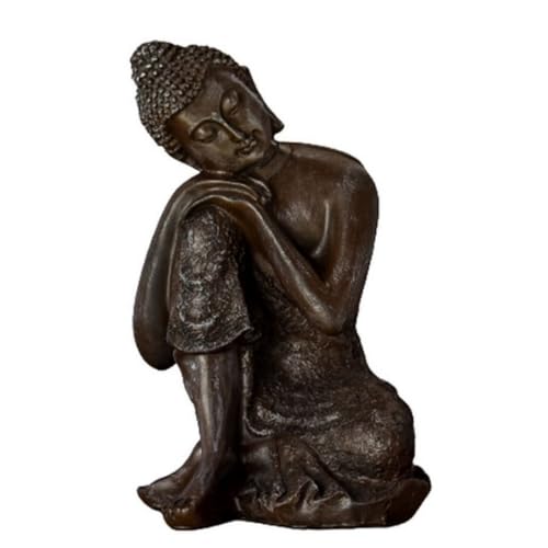 Zen' Light Thai pensatore Statua Buddha, Resina, Bronzo, 13... - Maison & Cuisine en promo à 40.52€
