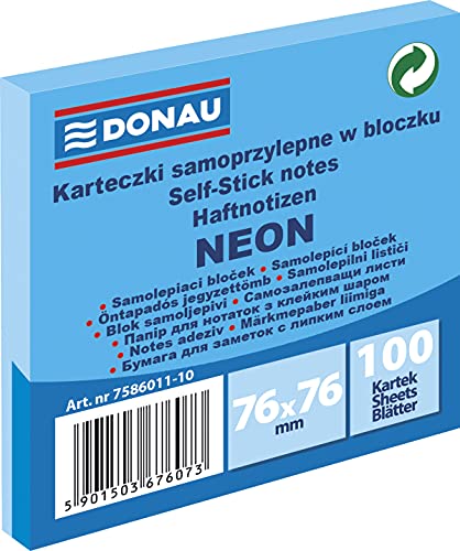 Karteczki samoprzylepne w bloczku 76x76mm 100 kartek neon... - Sports & Fitness Amazon Espagne à 1.96€