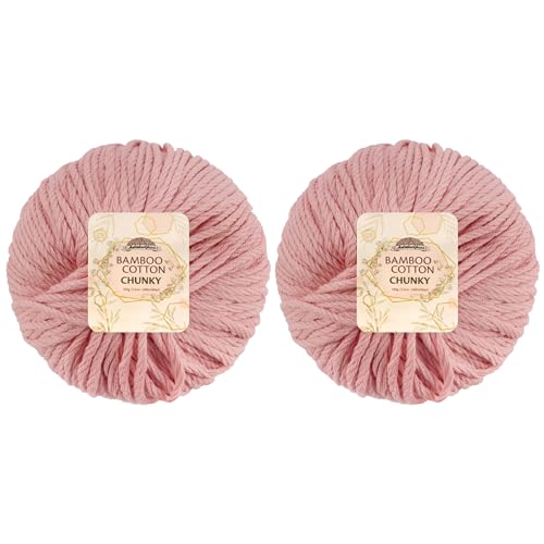 JubileeeYarn Hilo grueso de algodón de bambú, 100 g/ovillo... - Loisirs Créatifs Amazon Espagne à 13.78€