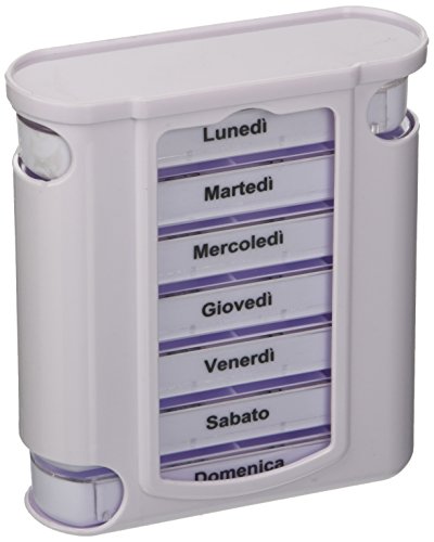 Pillendose wöchentlicher Tower, 4 herausnehmbare Fächer... - Santé & Bien-être en promo à 4.50€