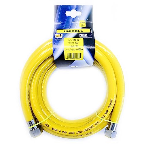 Tubo flessibile gas 4 mt metri - 1/2" FF inox a norma EN... - Maison & Cuisine Amazon Italie à 2.31€