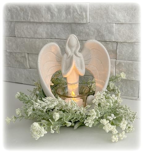 Memorial Angel Candleholder Statue with LED Tealight... - Maison & Cuisine Amazon Royaume-Uni à 6.38€