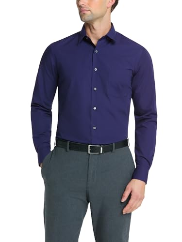 Van Heusen - Camicia da Uomo Aderente in Popeline, Tinta... - Mode & Vêtements en promo à 34.14€
