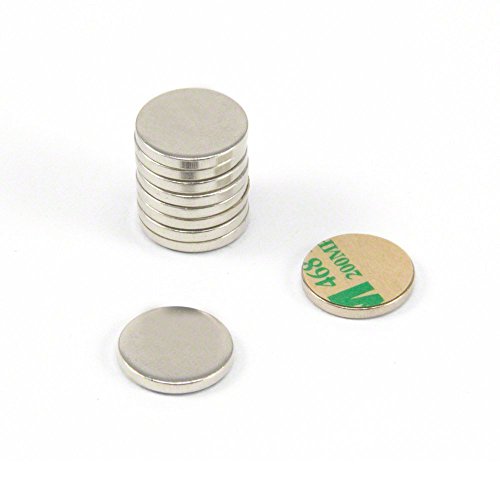 Nickel Plated Mild Steel Disc with 3M Self Adhesive for... - Nouvelle promo Amazon à 2.28€