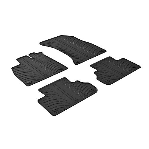 LAMPA 24582 Tapis de sol Caoutchouc noir Avant et Arrière... - Maison & Cuisine en promo à 60.70€