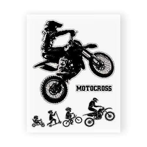 4R Quattroerre.it Adhésifs Motocross, 10 x 12 cm, Noir - Auto & Moto Amazon France à 4.53€