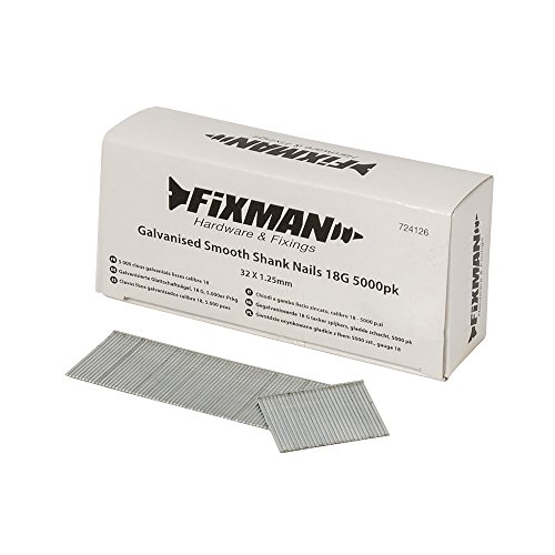 Fixman 724126 Galvanised Smooth Shank Nails 18G 5000pk 32 x... - Maison & Cuisine Amazon Royaume-Uni à 3.59€